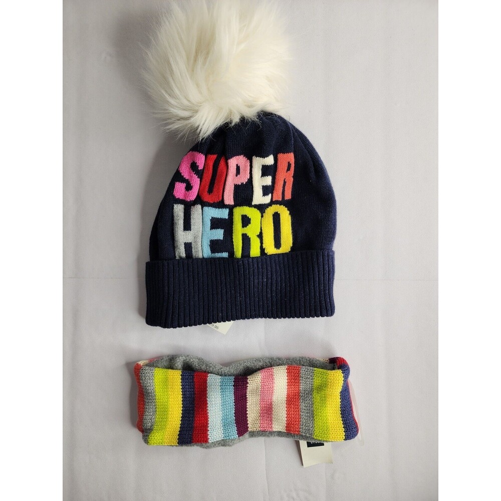 Hat And Head Band S/M By Gap Kids Super Hero Print